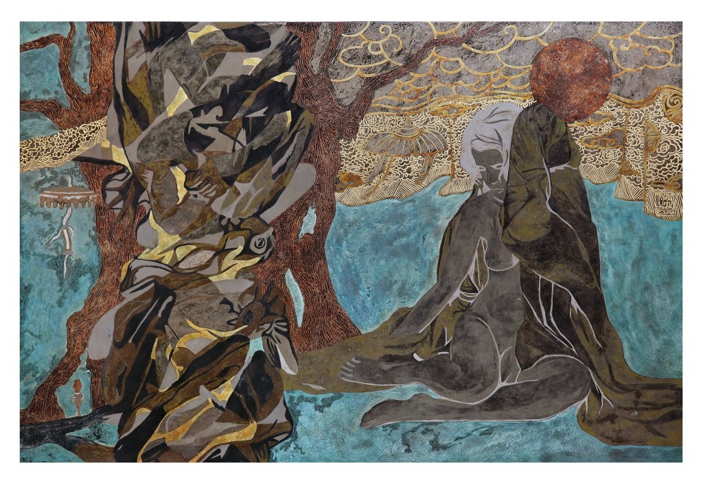 ÂM BẢN | Sơn mài | 100  x 150 cm | 2014