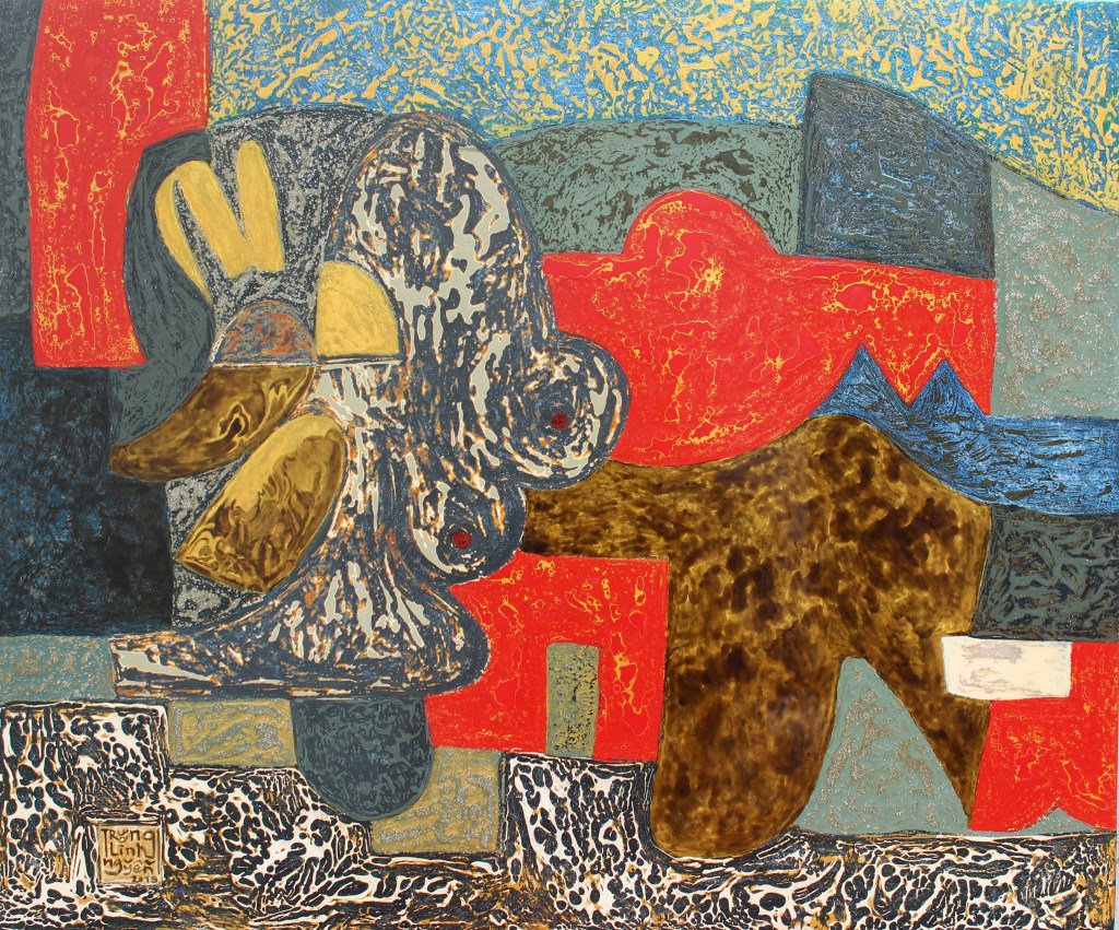 ÂM DƯƠNG | Sơn mài | 40 x 50 cm | 2019