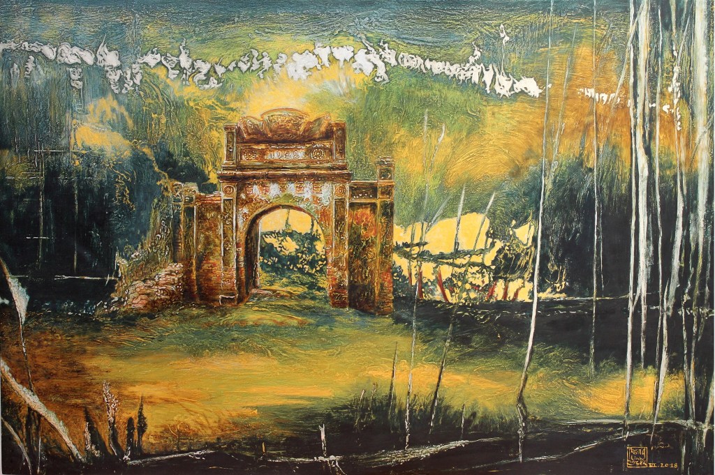 BƯỚC CHÂN THIÊN ĐƯỜNG II | Sơn mài | 80 x 120 cm | 2018