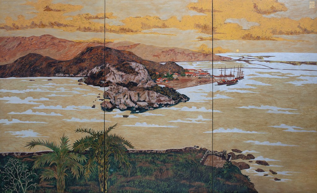 CẢNG KAOSHIUNG 1871 | Sơn mài | 120 x 200 cm | 2012