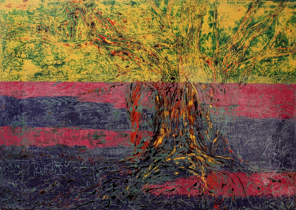 CÂY ĐỜI | Sơn mài | 75 x 105 cm | 2018