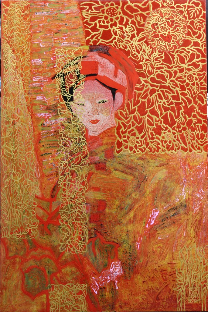 CÔ DÂU | Sơn mài | 120 x 80 cm | 2016