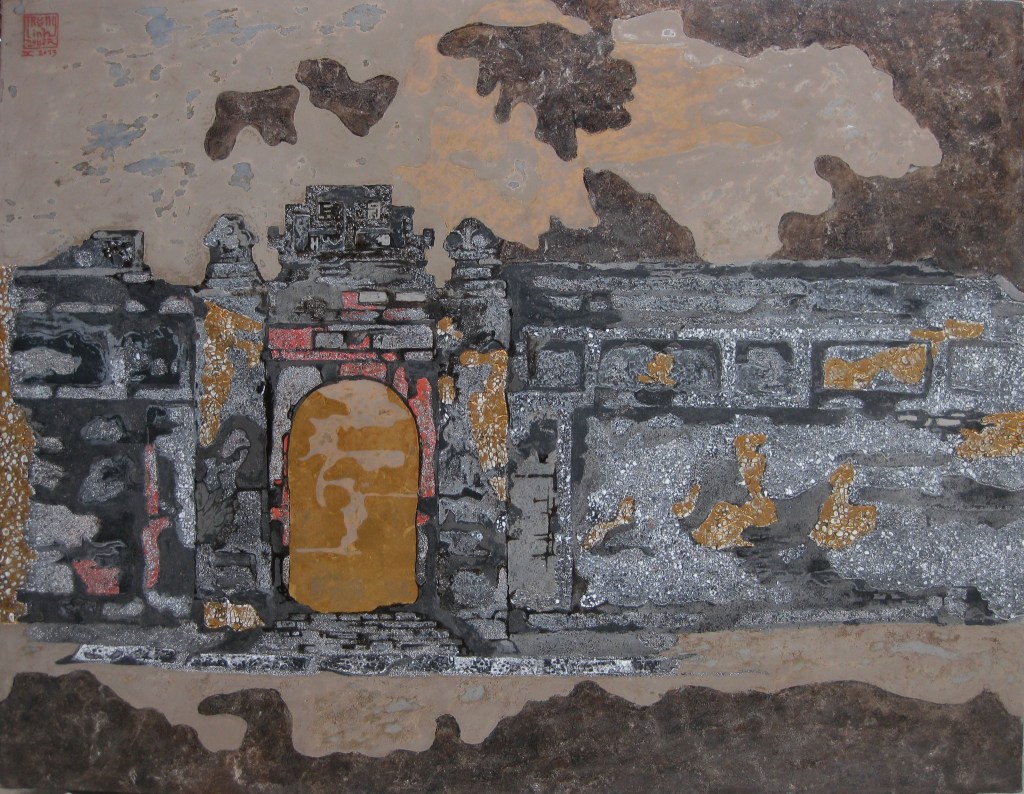 CỔNG XƯA | Sơn mài |  70 x 90 cm | 2013