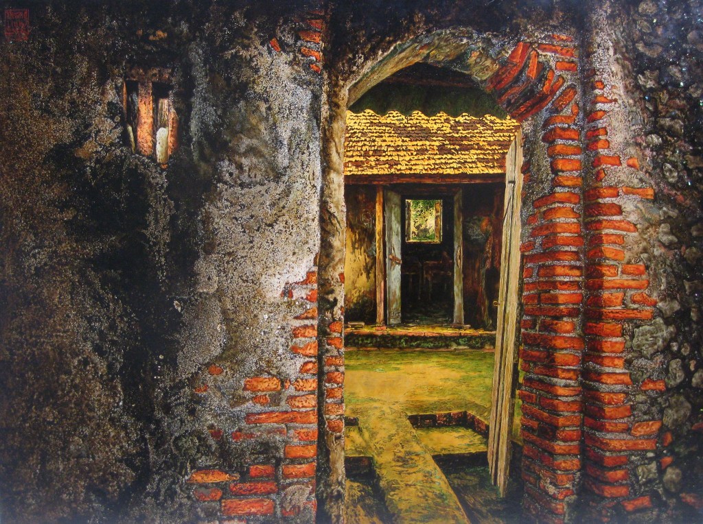 CỬA NGÕ | Sơn mài | 90 x 120 cm | 2013