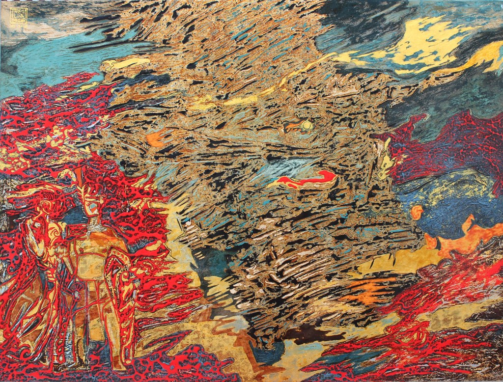 ĐAM SAN | Sơn mài | 90 x 120 cm | 2018