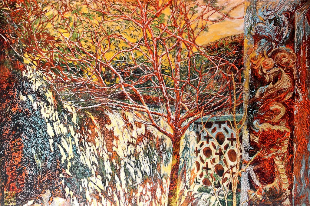 DẤU TÍCH | Sơn mài | 80 x 100 cm | 2018