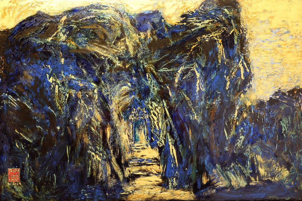 ĐƯỜNG XƯA | Sơn mài | 40 x 60 cm | 2024