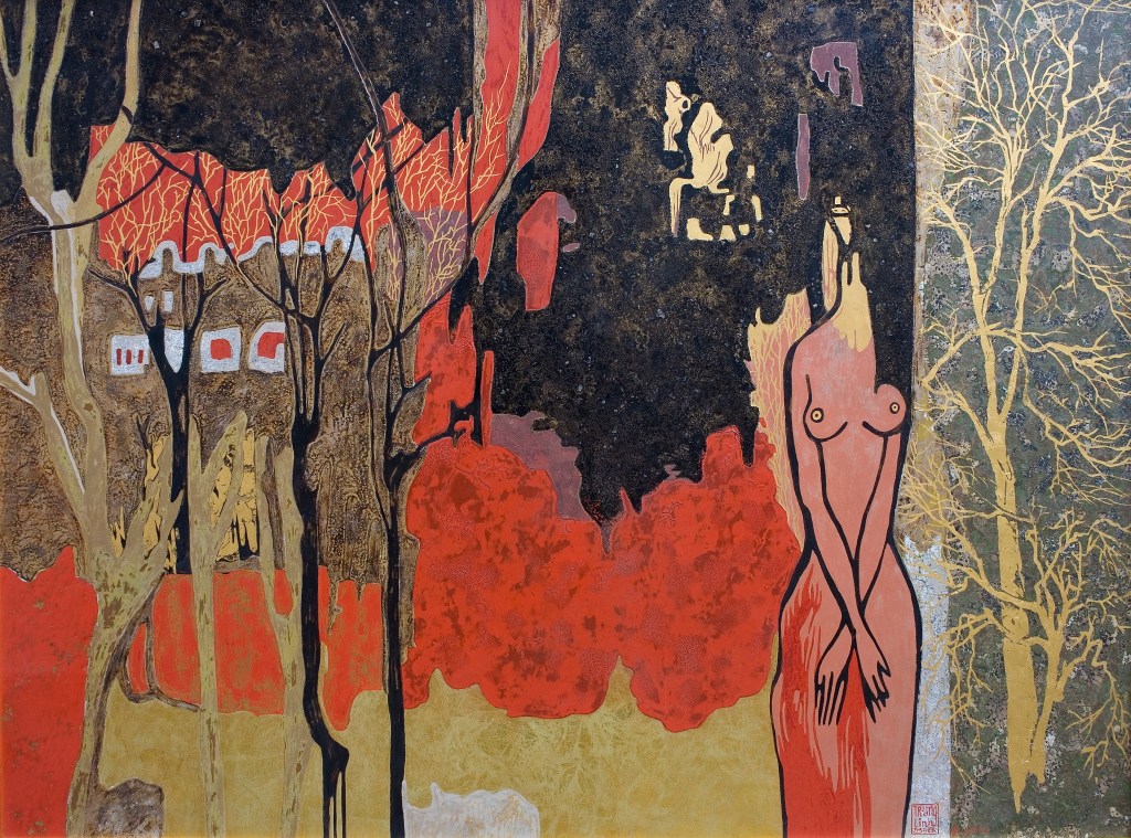 GIẤC MƠ NÀNG KIỀU II | Sơn mài | 90 x 120 cm | 2012