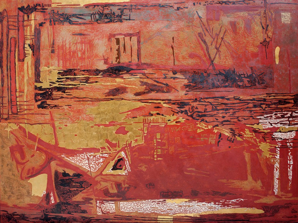 GIẤC MƠ TRỪU TƯỢNG | Sơn mài | 90 x 120 cm | 2013