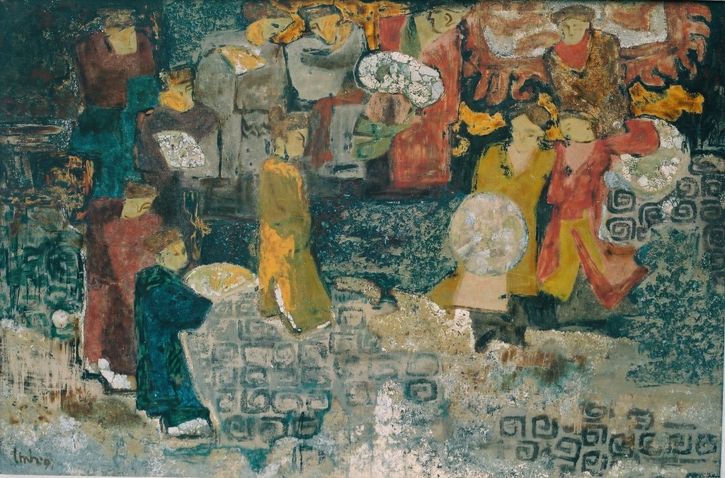 GIAO DUYÊN | Sơn mài | 80 x 120 cm | 1996 