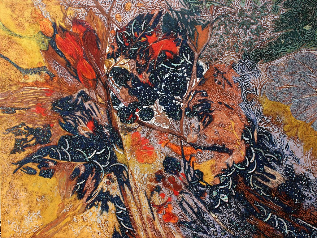 HOA ĐẤT II | Sơn mài | 90 x 120cm | 2019