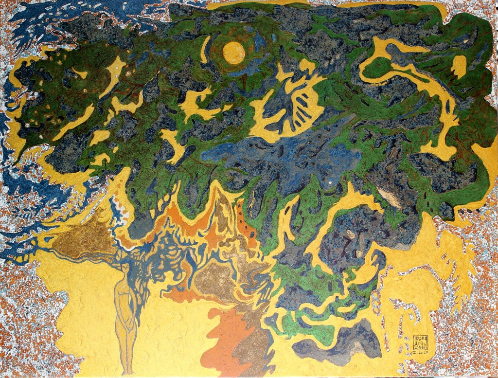 KIỀU | Sơn mài | 81 x 107 cm | 2017