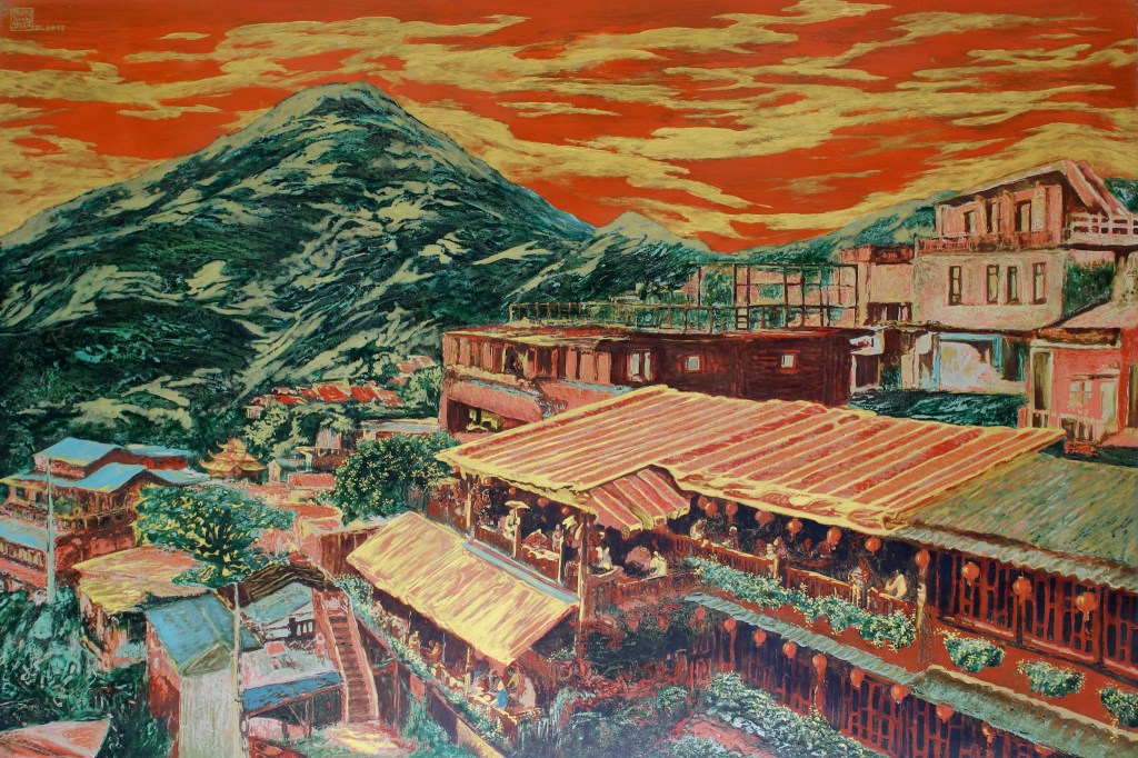 LÀNG CỔ ĐÀI LOAN I | Sơn mài | 80 x 120 cm | 2017