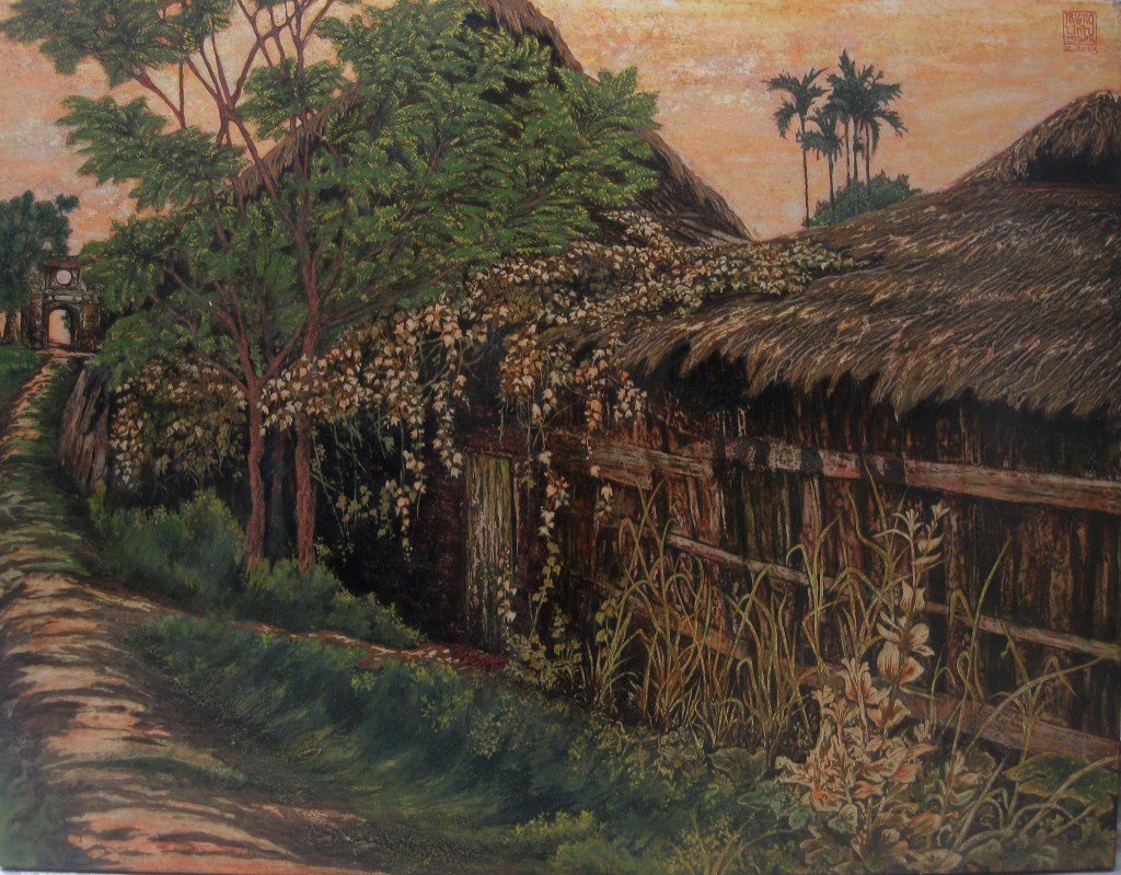 LỐI XƯA CỎ DẠI | Sơn mài | 70 x 90 cm | 2013