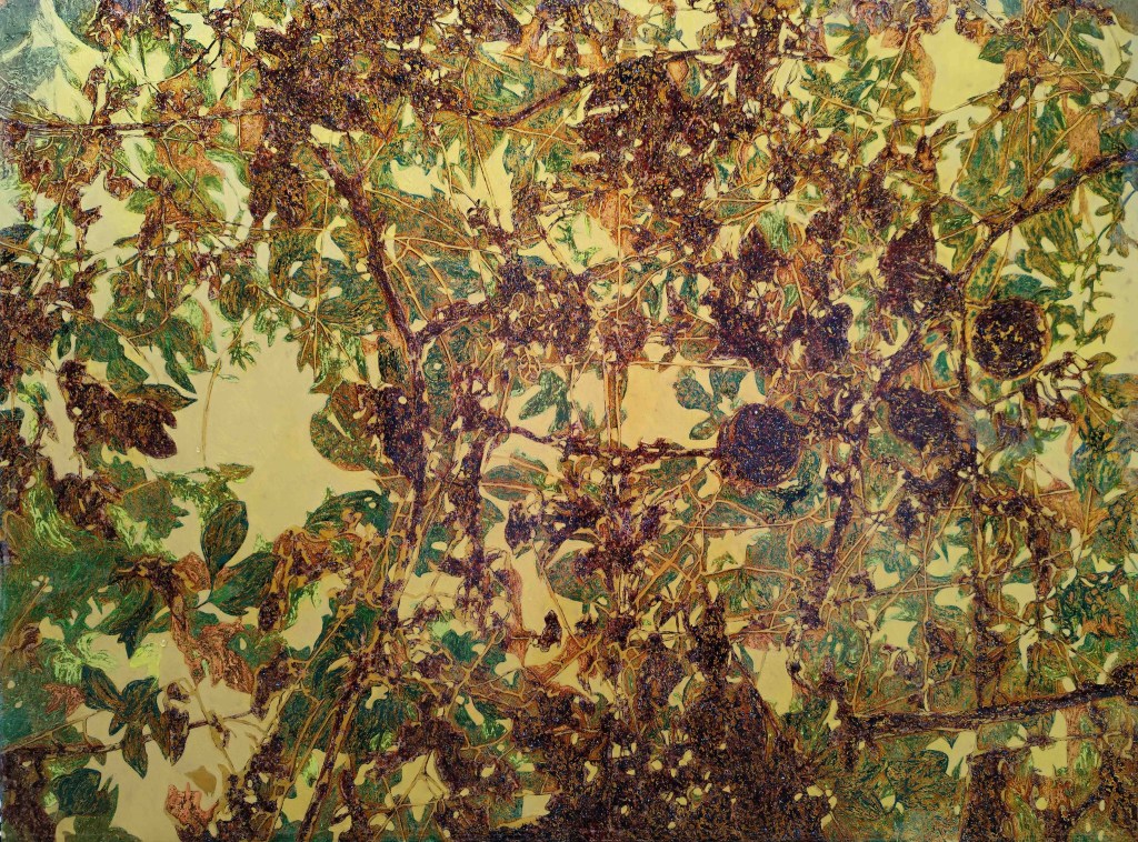 MÀU XANH ƠI III | Sơn mài | 90 x 120 cm | 2024