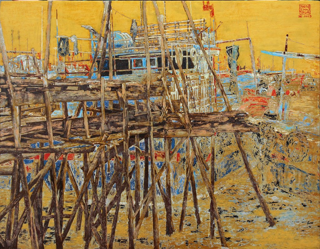 NGÀY DÀI I | Sơn mài | 70 x 90 cm | 2019