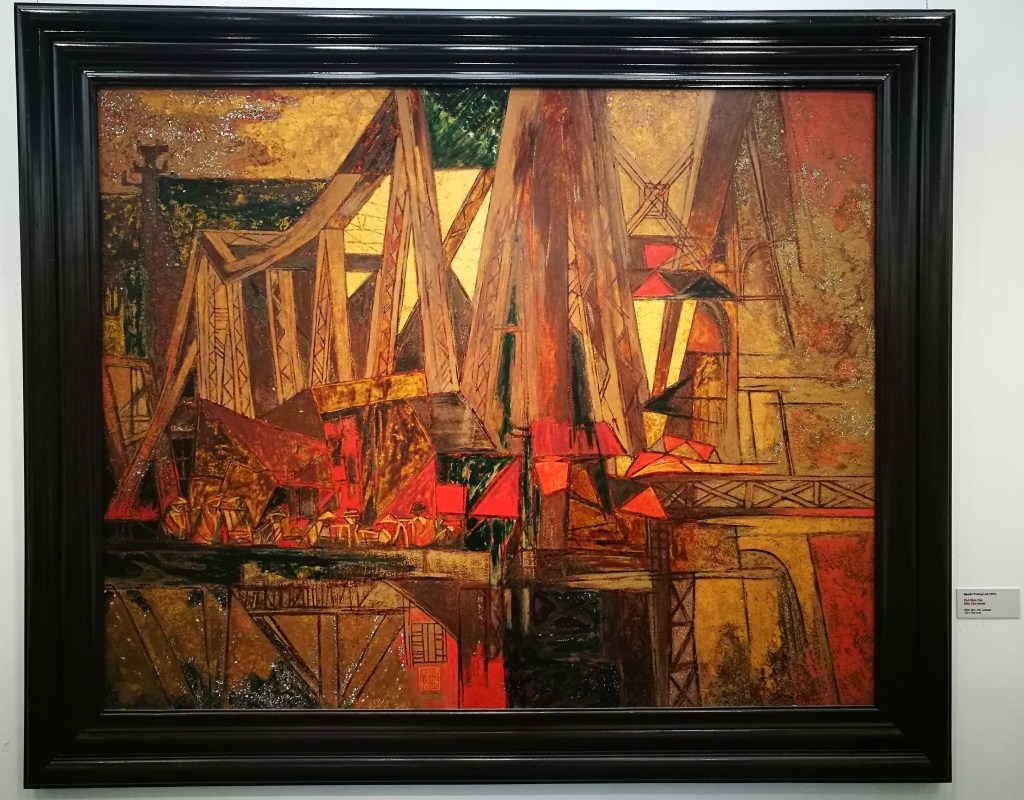 PHỐ GẦM CẦU | Sơn mài | 120 x 150 cm | 2005