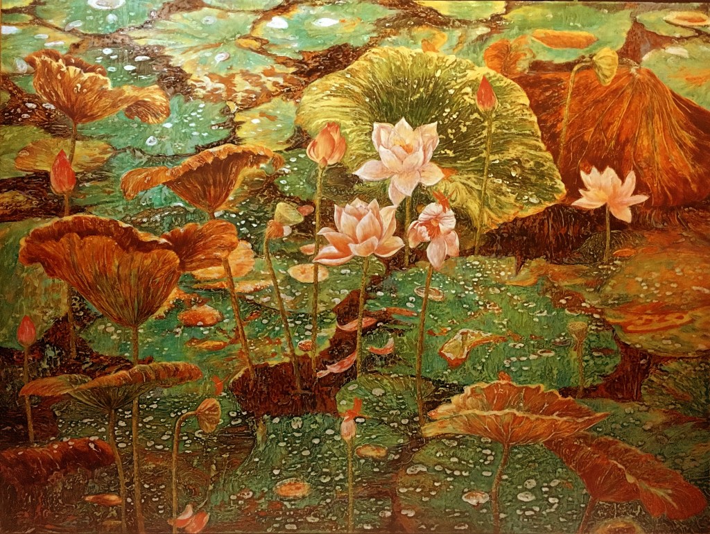 SEN I | Sơn mài | 90 x 120 cm | 2018