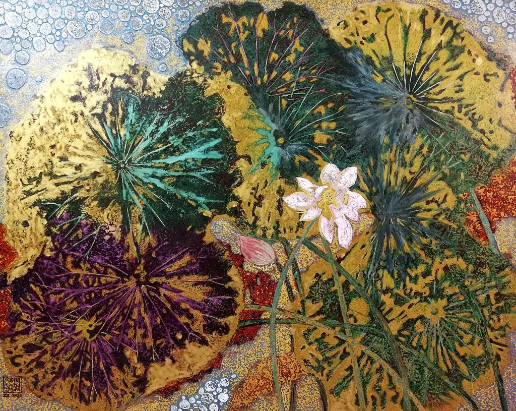 SEN | Sơn mài | 70 x 90 cm | 2020