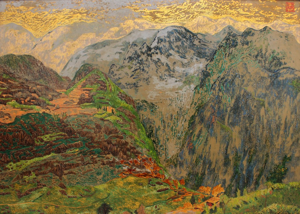 SỐNG MŨI NGỰA | Sơn mài | 100 x 140 cm | 2021