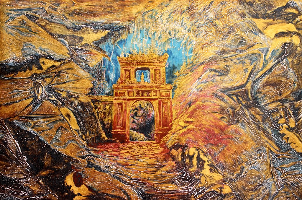 THIÊN THAI II | Sơn mài | 80 x 120 cm | 2017