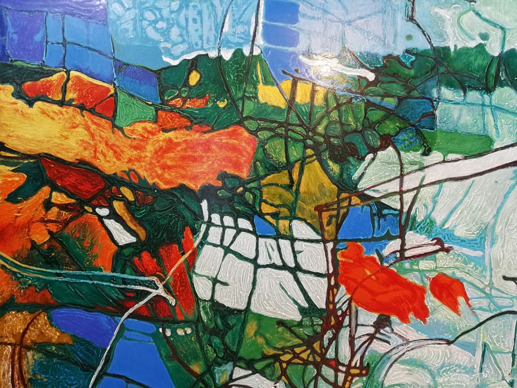 THUNG LŨNG MÂY | Sơn mài | 150 x 200 cm | 2020