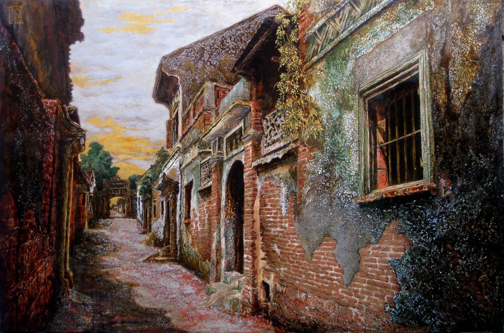 TIA NẮNG CUỐI NGÀY | Sơn mài | 100 x 150 cm | 2016