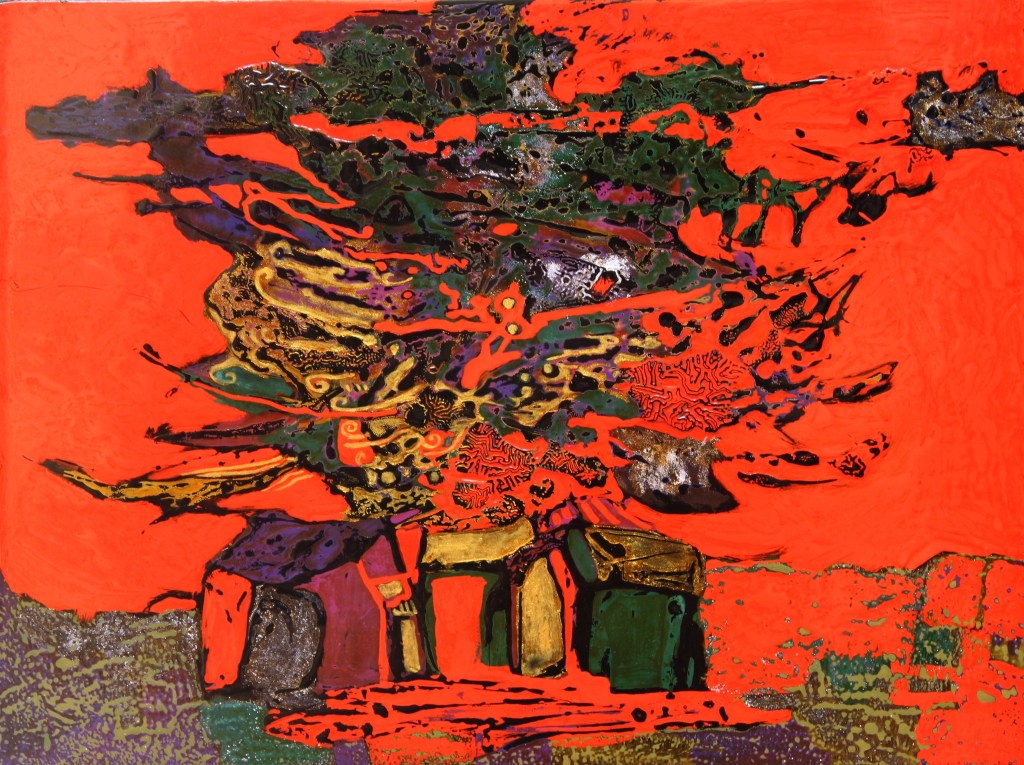 TỎA BÓNG II | Sơn mài | 30 x 40 cm | 2021