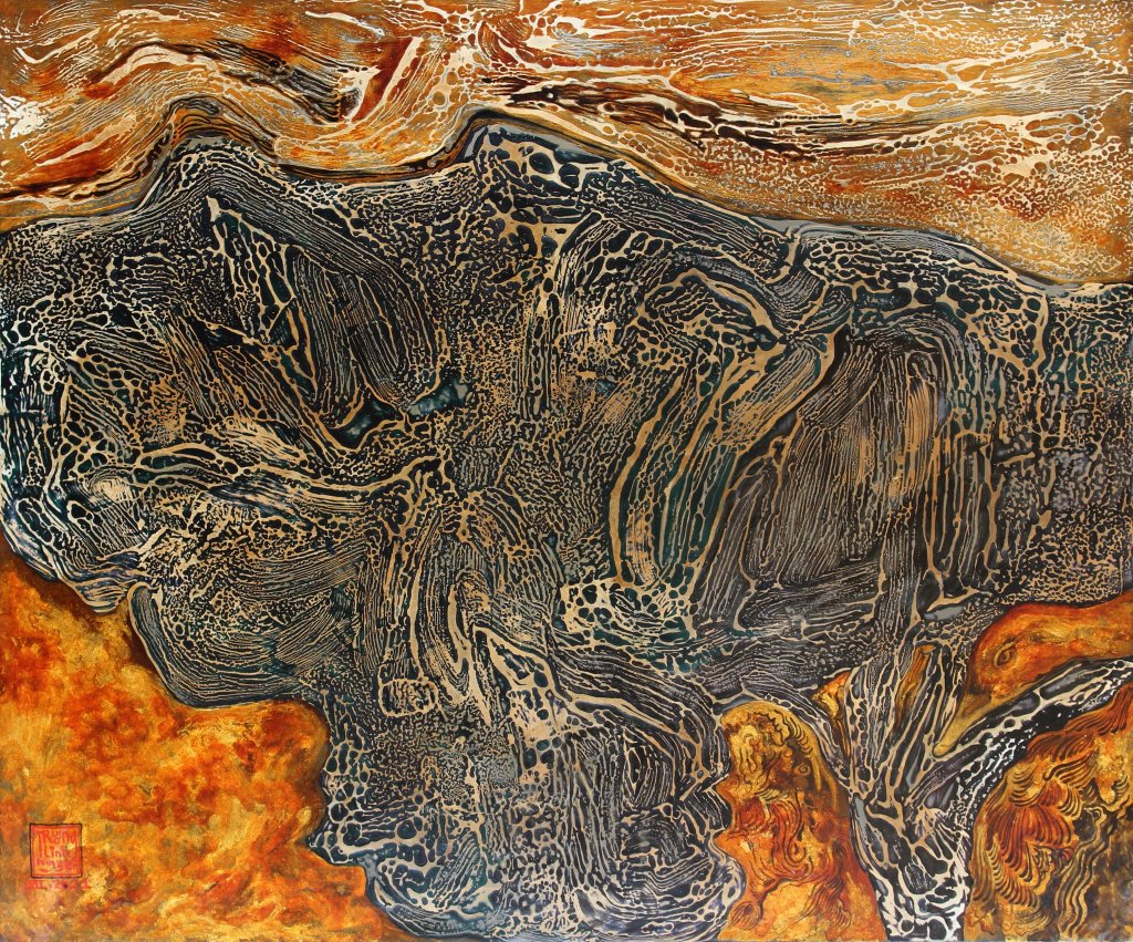 VŨ ĐIỆU THIÊN NGA | Sơn mài | 50 x 60 cm | 2021