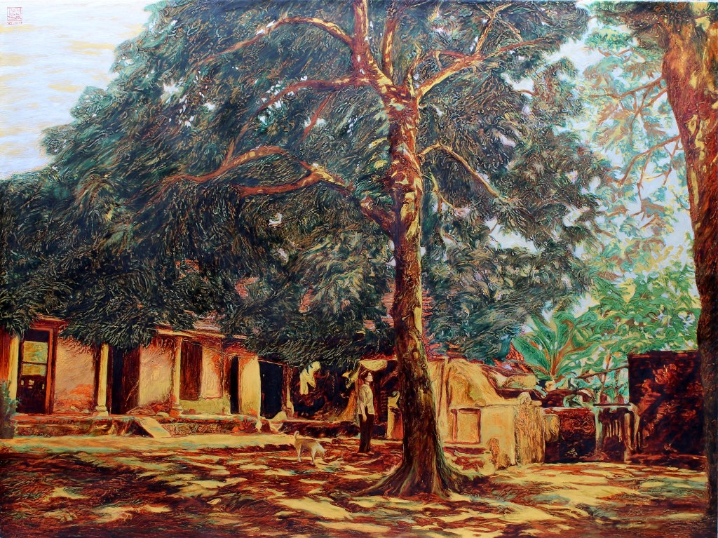VƯỜN XƯA | Sơn mài | 120 x 160 cm | 2017