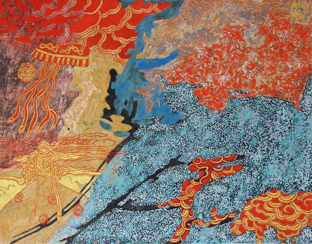 VƯƠNG TRIỀU ĐÃ MẤT II | Sơn mài | 70 x 90 cm | 2016