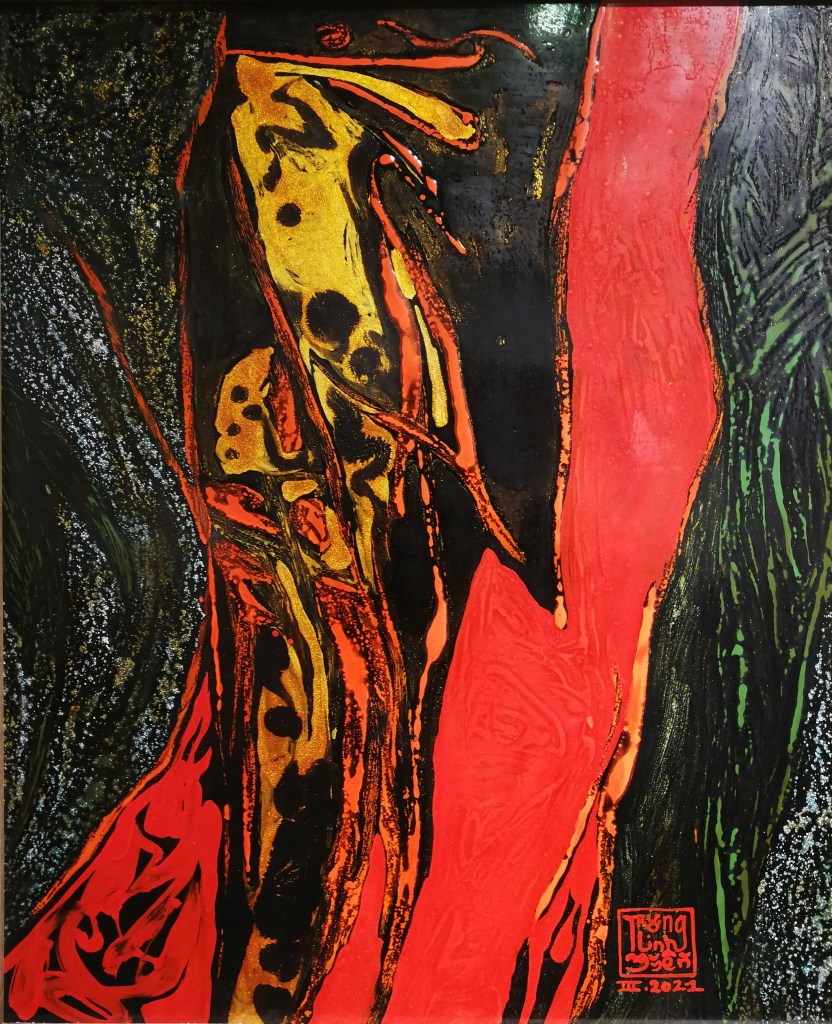 XUÂN THÌ II | Sơn mài | 70 x 50 cm | 2021