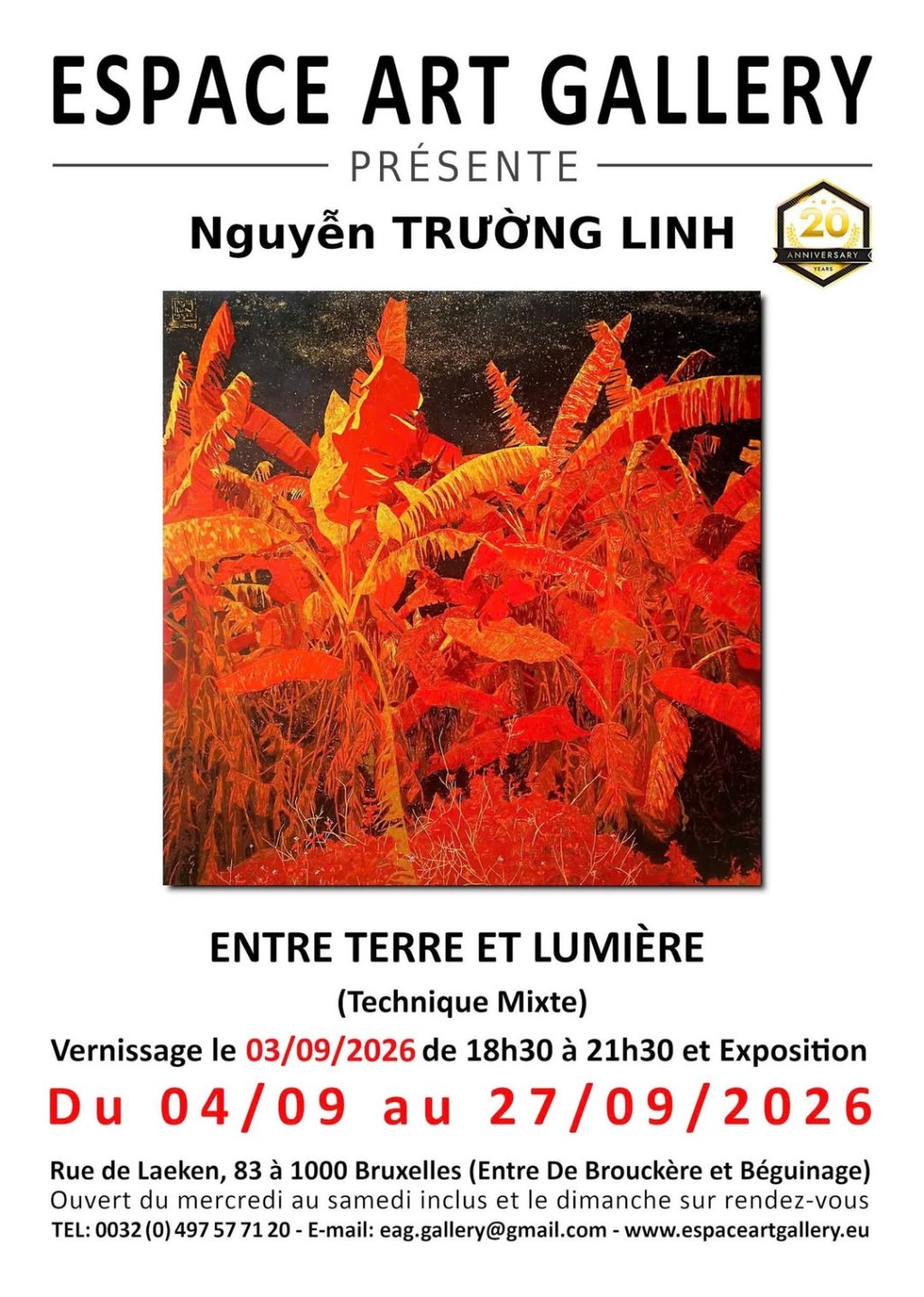 Triển lãm Cá nhân tranh Sơn mài tại Vương quốc Bỉ